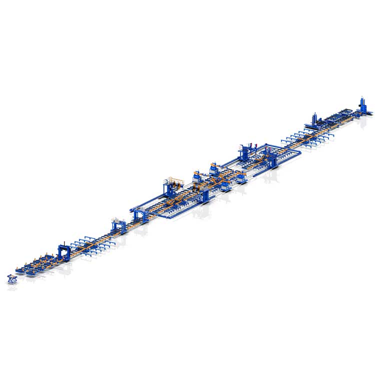 Yüksək səmərəli polad istehsal üçün bir qutu şüa qaynaq xətti nədir?